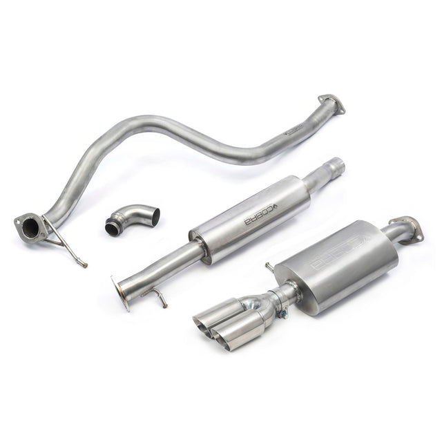 Linea di scarico "Catback" ST Style Doppia Uscita per Ford Fiesta (MK8) 1.0L EcoBoost ST-Line
