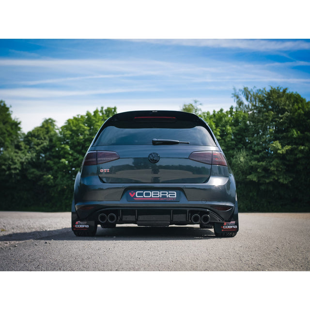 Diffusore Posteriore Quattro Uscite Rieger per VW Golf GTI (MK7) (12-17)