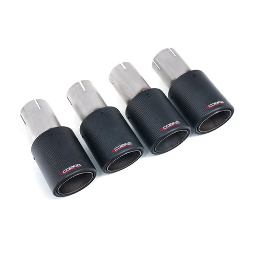 Set di 4 terminali da 3.5" in carbonio TP111-CF-4