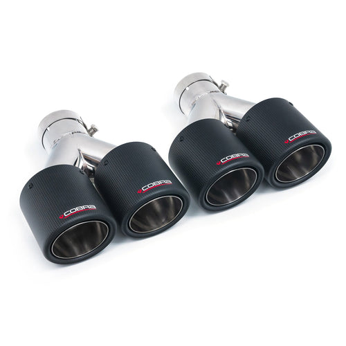 Coppia di terminali doppi da 4" in carbonio TP116-CF-2