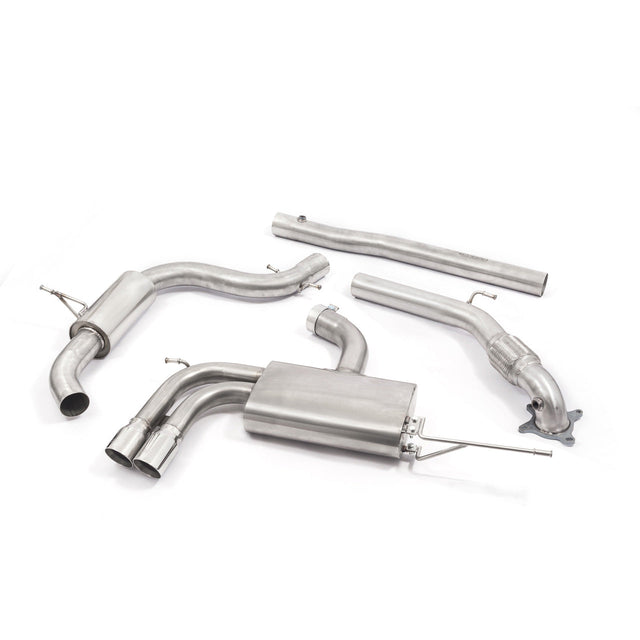 VW Golf GTI Mk5 Resonated Turbo Back Cobra Sport Performance Exhaust with De-Cat - VW22c