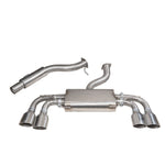 VW Golf R Mk7 Non Valved Resonated Cat Back Sports Exhaust