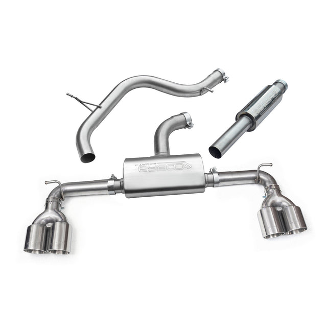 Linea di scarico "Catback" Golf R Style Quadrupla Uscita per VW Golf GTI (MK7) 2.0 TSI (5G) (12-17)