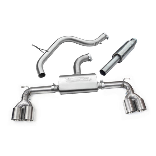Linea di scarico "Catback" Golf R Style Quadrupla Uscita per VW Golf GTI (MK7) 2.0 TSI (5G) (12-17)