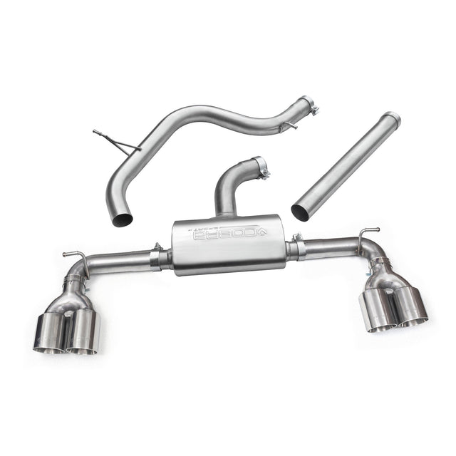 Linea di scarico "Catback" Golf R Style Quadrupla Uscita per VW Golf GTI (MK7) 2.0 TSI (5G) (12-17)