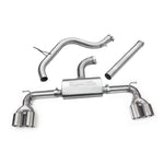 Linea di scarico "Catback" Golf R Style Quadrupla Uscita per VW Golf GTI (MK7) 2.0 TSI (5G) (12-17)