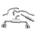 Linea di Scarico "Turboback" Golf R Style Quadrupla Uscita per VW Golf GTI (MK7) 2.0 TSI (5G) (12-17)
