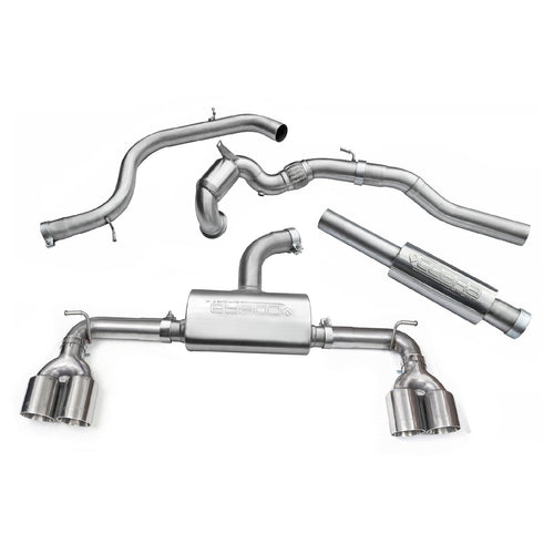 Linea di Scarico "Turboback" Golf R Style Quadrupla Uscita per VW Golf GTI (MK7) 2.0 TSI (5G) (12-17)