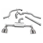 Linea di Scarico "Turboback" Golf R Style Quadrupla Uscita per VW Golf GTI (MK7) 2.0 TSI (5G) (12-17)