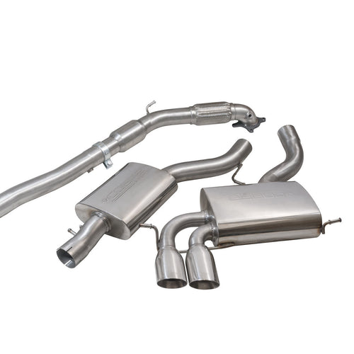 Linea di Scarico "Turboback" per Audi A3 (8P) 2.0 TFSI Quattro (3 Porte)