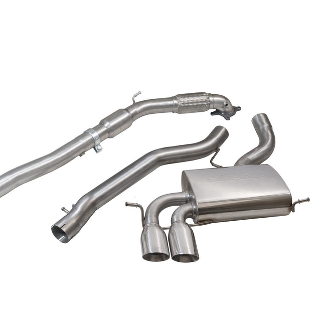 Linea di Scarico "Turboback" per Audi A3 (8P) 2.0 TFSI Quattro (3 Porte)