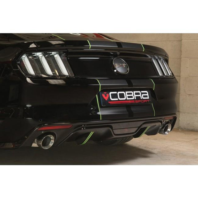 Terminale di Scarico "Axleback" 2.5" Venom per Ford Mustang 2.3 EcoBoost Cabrio (2015-18)