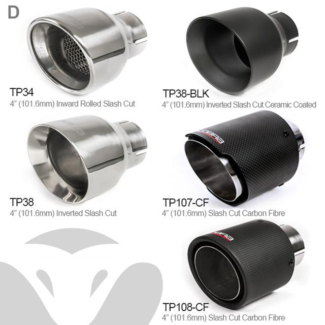 Scarico "Axleback" 2.5" Venom per Ford Mustang 5.0 V8 GT Convertible (2015-18)
