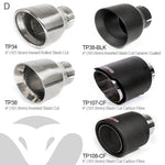 Terminale di Scarico "Axleback" 2.5" Venom per Ford Mustang 2.3 EcoBoost Cabrio (2015-18)