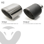 Linea di scarico "Catback" per Nissan 370Z (Y-Pipe, Intermedio centrale e Silenziatore posteriore)