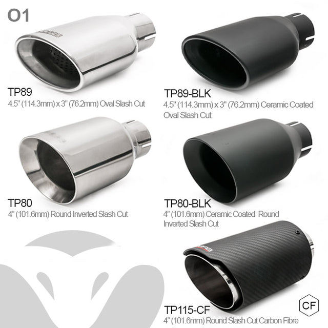 Linea di Scarico Completa "Turboback" con Valvola per Audi S3 (8Y) 5 Porte Sportback