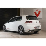 VW Golf R Mk7 Sports Exhaust With Round Tailpipes Fitted